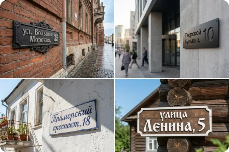 Шрифты для домовых табличек в разных городах